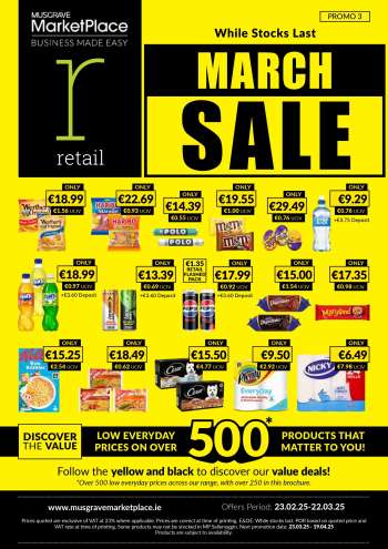 MUSGRAVE Market Place offer  - 23.02.2025 - 22.03.2025.
