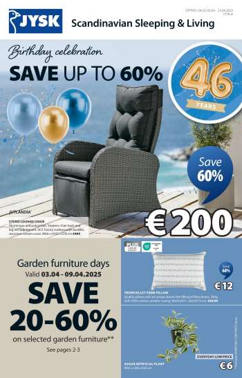 JYSK offer  - 03.04.2025 - 23.04.2025.