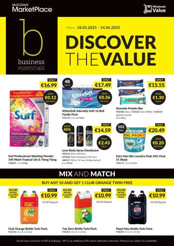 MUSGRAVE Market Place offer  - 18.05.2025 - 14.06.2025.