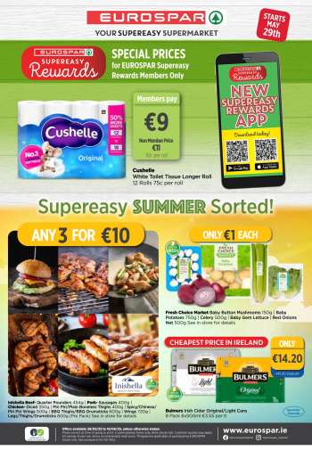 EUROSPAR offer  - 29.05.2025 - 18.06.2025.