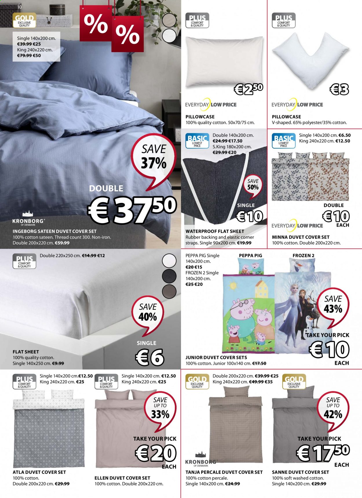 thumbnail - JYSK offer  - 14.01.2021 - 27.01.2021 - Sales products - Peppa Pig, duvet, pillowcase, satin sheets, quilt cover set. Page 10.