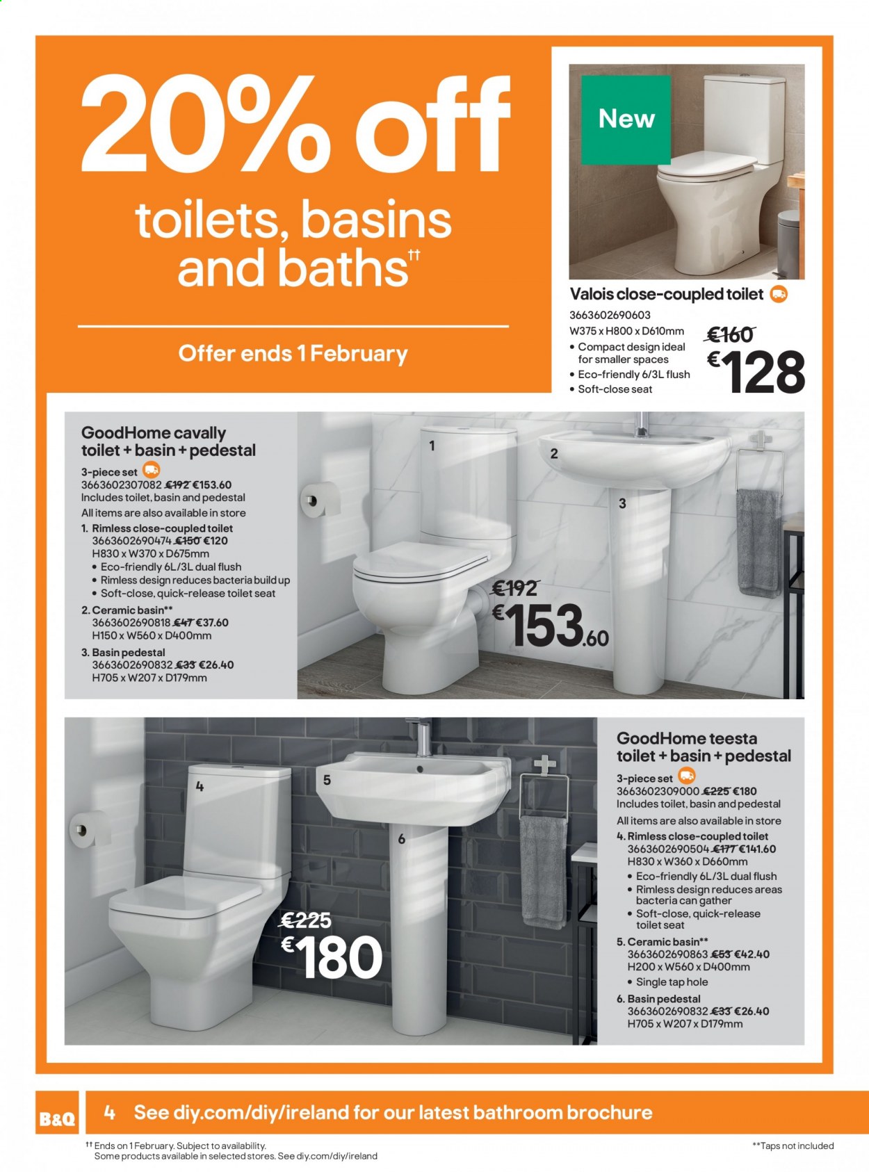 thumbnail - B&Q offer  - 04.01.2021 - 28.01.2021 - Sales products - toilet. Page 4.