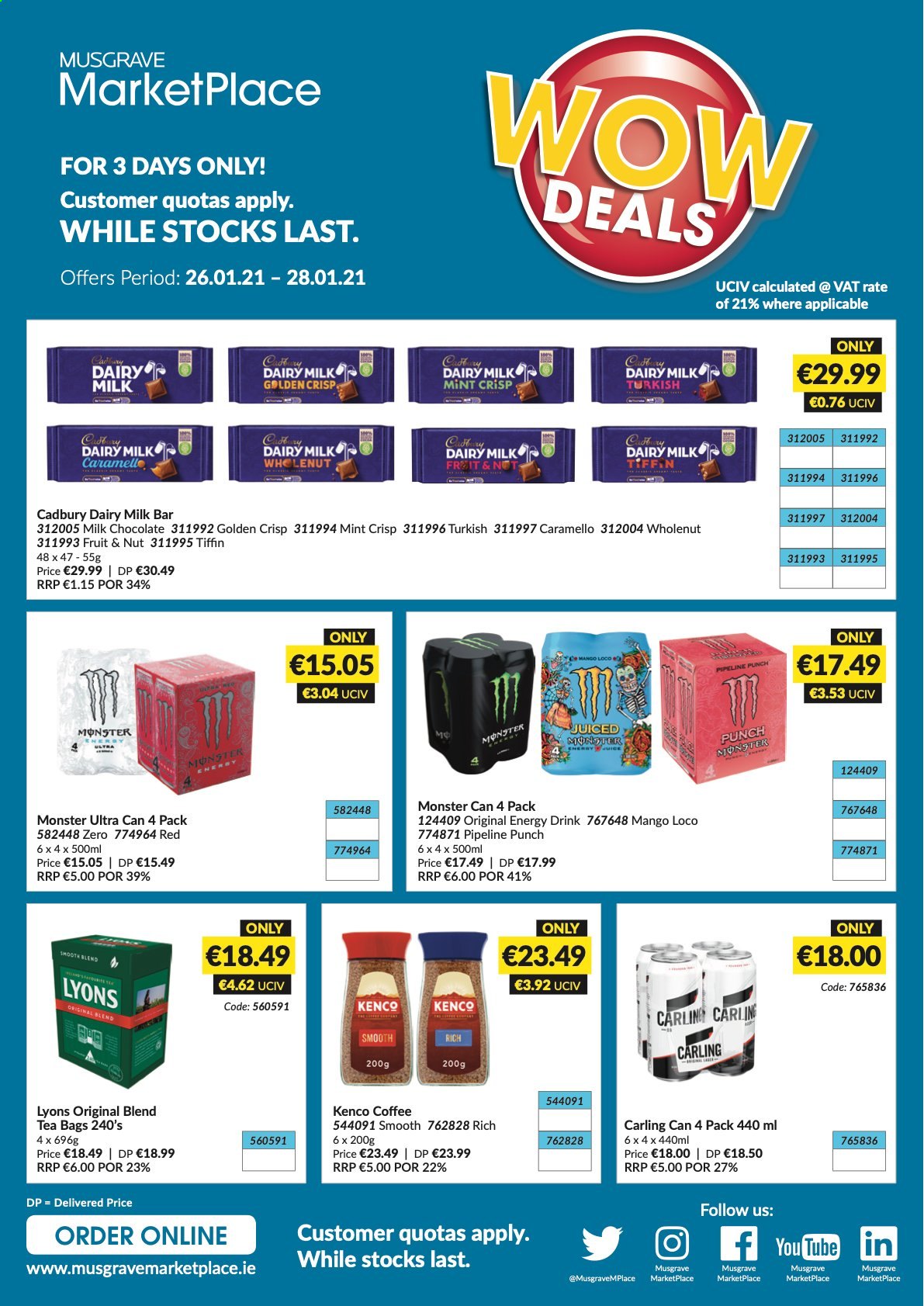 MUSGRAVE Market Place offer - 26.01.2021 - 28.01.2021. Page 1