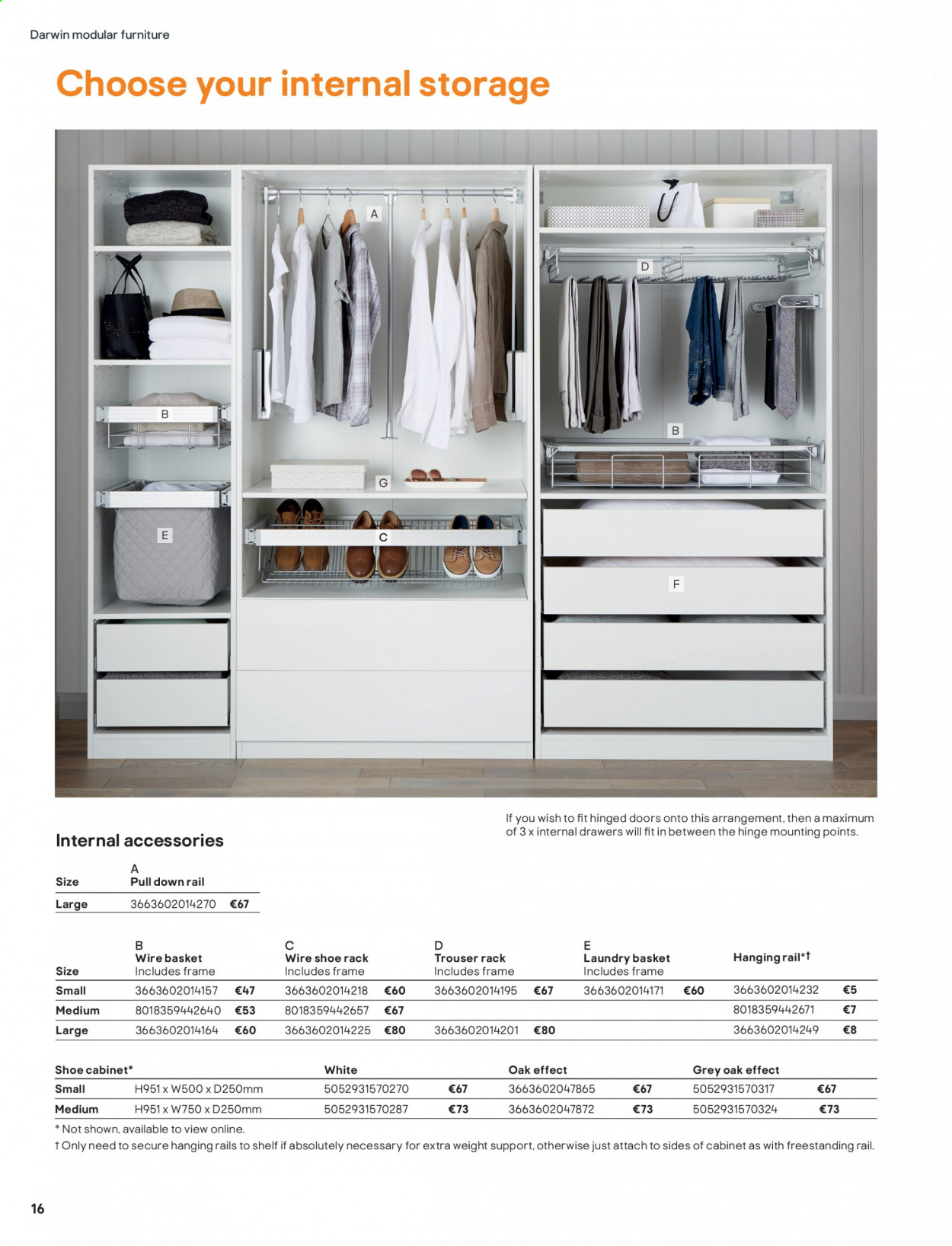 thumbnail - B&Q offer  - Sales products - cabinet, shelves, shoe cabinet, shoe rack. Page 16.