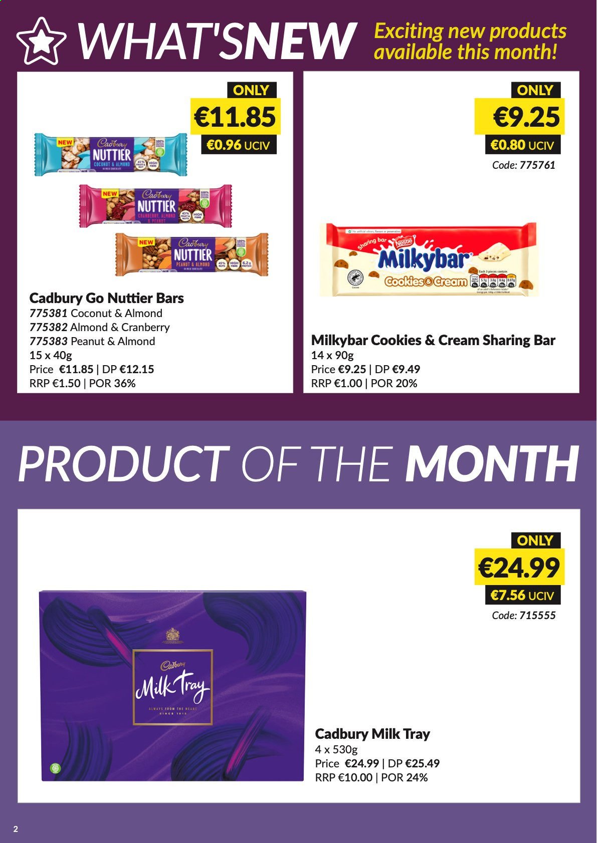 thumbnail - MUSGRAVE Market Place offer  - 17.01.2021 - 13.02.2021 - Sales products - coconut, cookies, Milk Tray, Cadbury, milky bar, peanuts. Page 2.