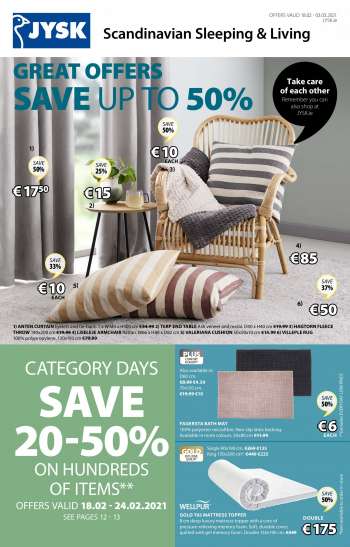 JYSK offer  - 18.2.2021 - 3.3.2021.