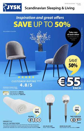 JYSK offer  - 4.3.2021 - 17.3.2021.