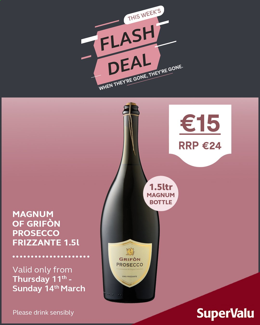 thumbnail - SuperValu offer  - 11.03.2021 - 14.03.2021 - Sales products - Magnum, prosecco. Page 2.