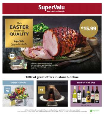 SuperValu offer  - 25.3.2021 - 7.4.2021.