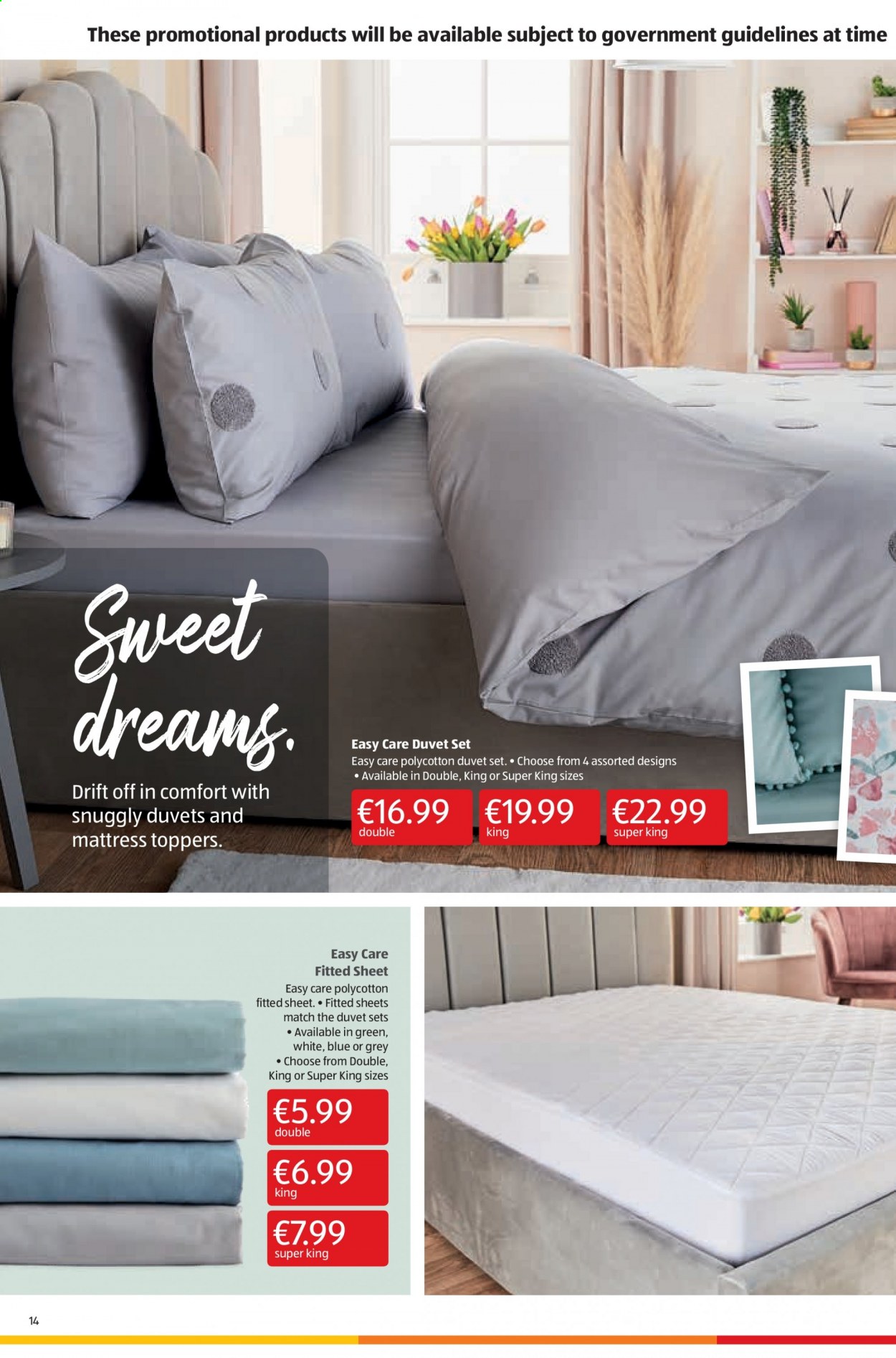 thumbnail - Aldi offer  - 01.04.2021 - 07.04.2021 - Sales products - duvet, mattress. Page 14.