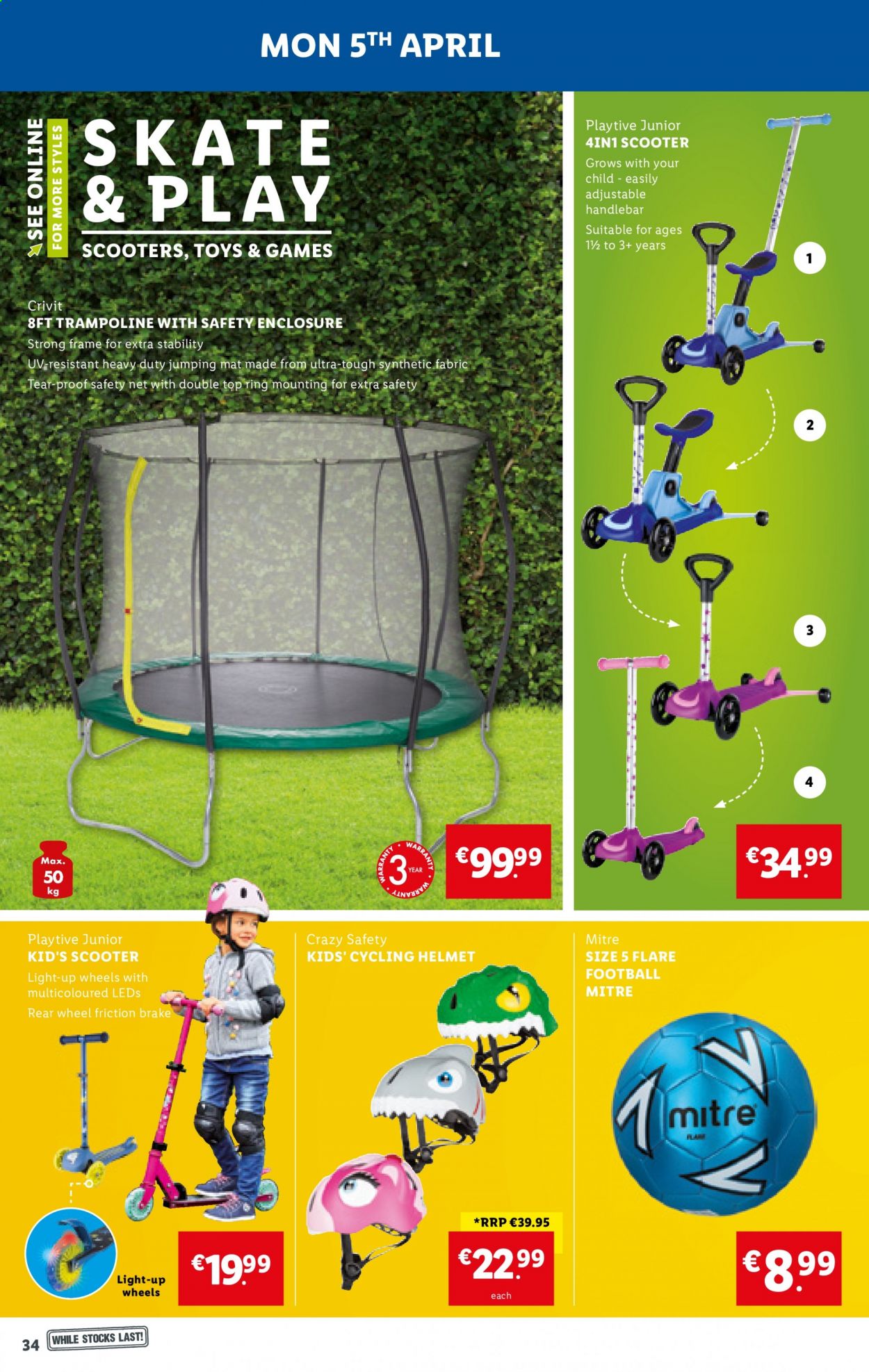 thumbnail - Lidl offer  - 01.04.2021 - 07.04.2021 - Sales products - Crivit. Page 34.