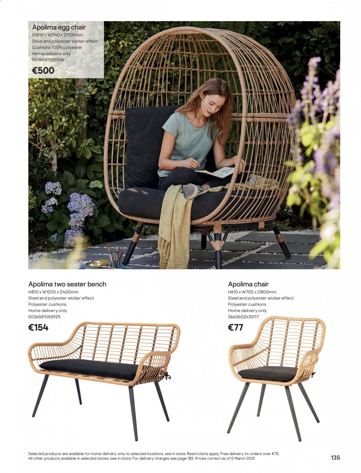 thumbnail - B&Q offer  - Sales products - cushion, chair. Page 135.