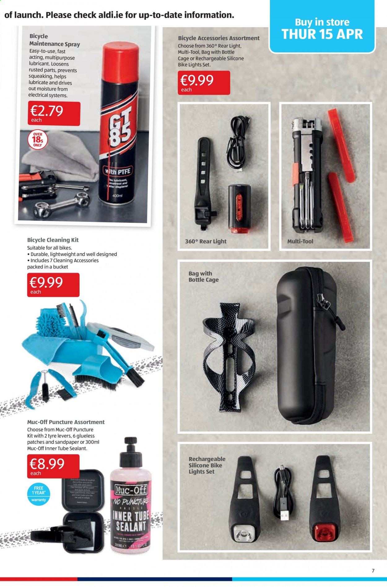 thumbnail - Aldi offer  - 15.04.2021 - 21.04.2021 - Sales products - lubricant, bag. Page 7.