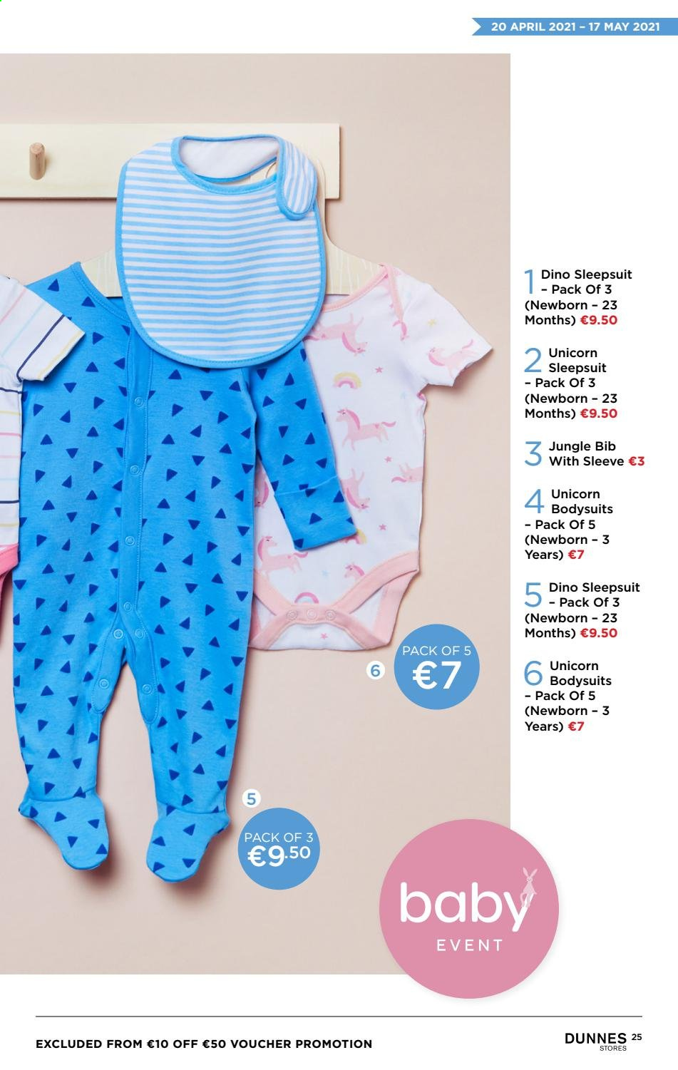thumbnail - Dunnes Stores offer  - 20.04.2021 - 17.05.2021 - Sales products - bib. Page 25.