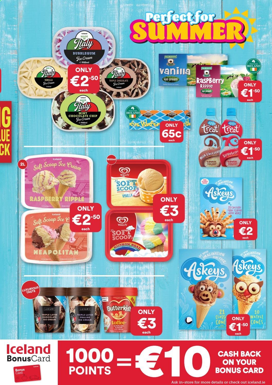 thumbnail - Iceland offer  - Sales products - ice cream, milk chocolate, toffee, bubblegum. Page 5.