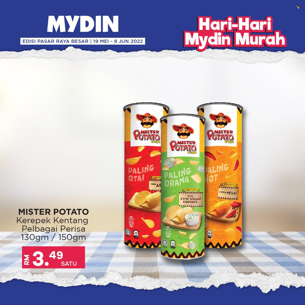 thumbnail - Iklan Mydin - 19.05.2022 - 08.06.2022 - Produk jualan - kentang, Mister Potato. Halaman 5.