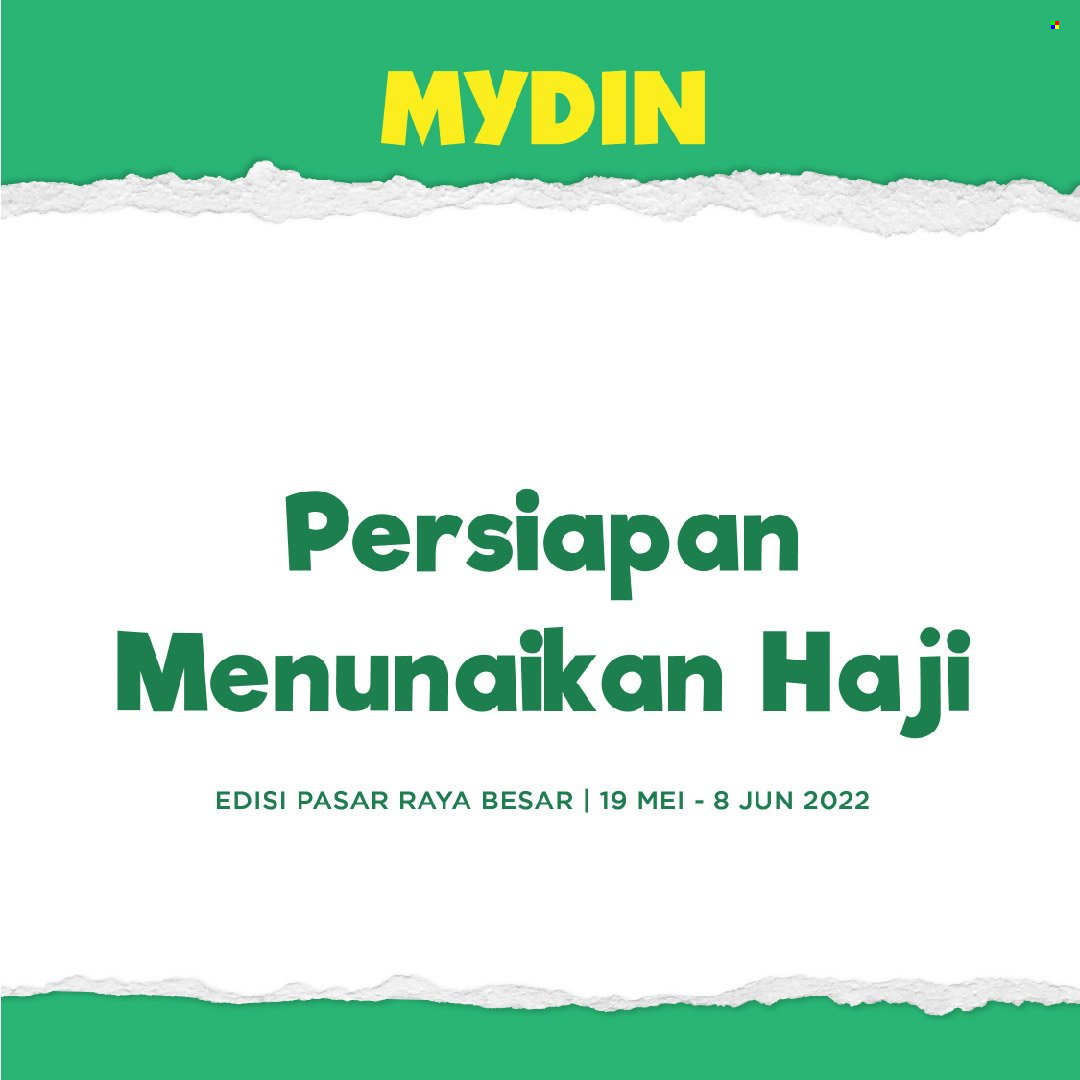 thumbnail - Mydin catalogue - 19 May 2022 - 08 June 2022.