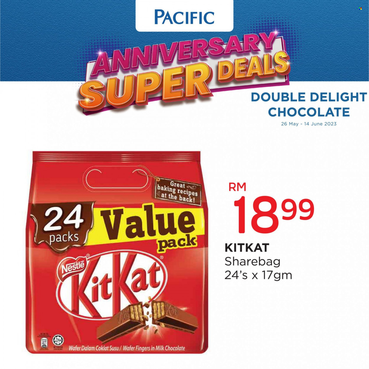 thumbnail - Iklan Pacific - 26.05.2023 - 14.06.2023 - Produk jualan - coklat, susu. Halaman 6.