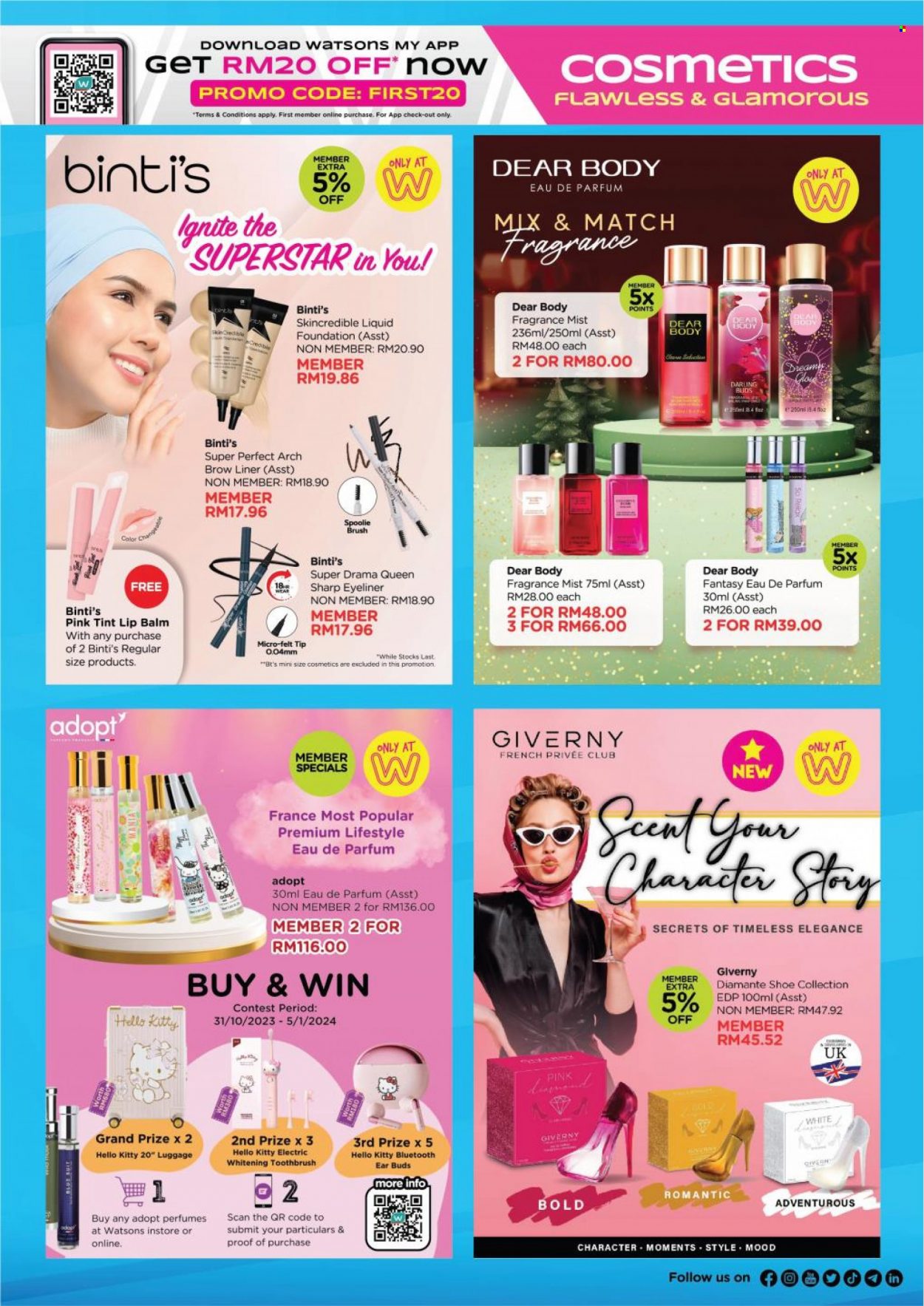 thumbnail - Iklan Watsons - 31.10.2023 - 27.11.2023 - Produk jualan - sharp. Halaman 87.