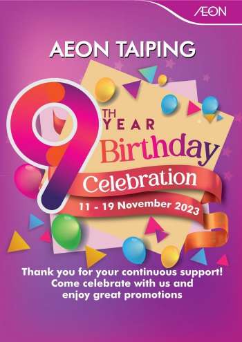 thumbnail - Aeon promotion  - AEON Taiping 9th Anniversary Promotion