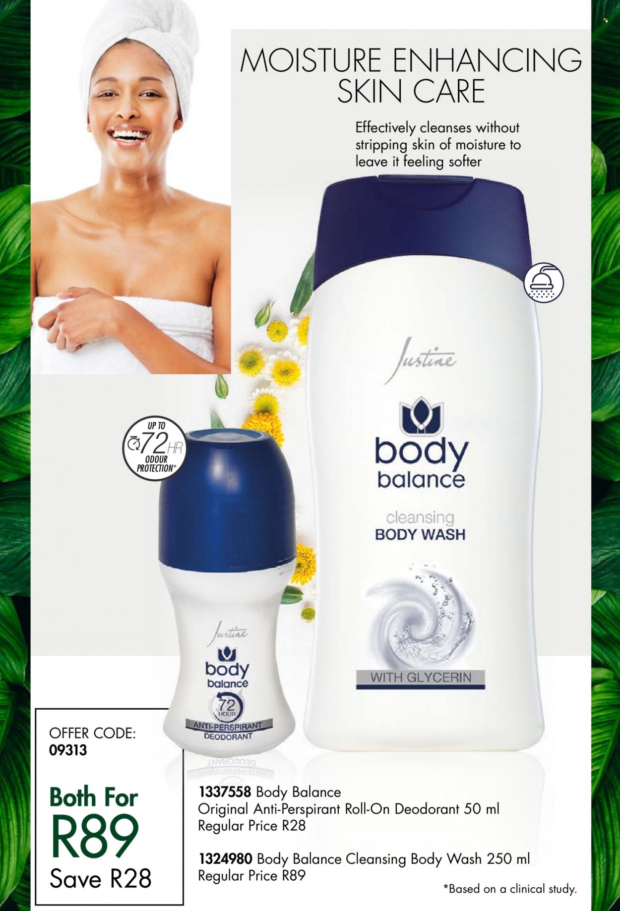 thumbnail - Justine catalogue  - 06/09/2022 - 30/09/2022 - Sales products - body wash, anti-perspirant, roll-on, deodorant. Page 21.