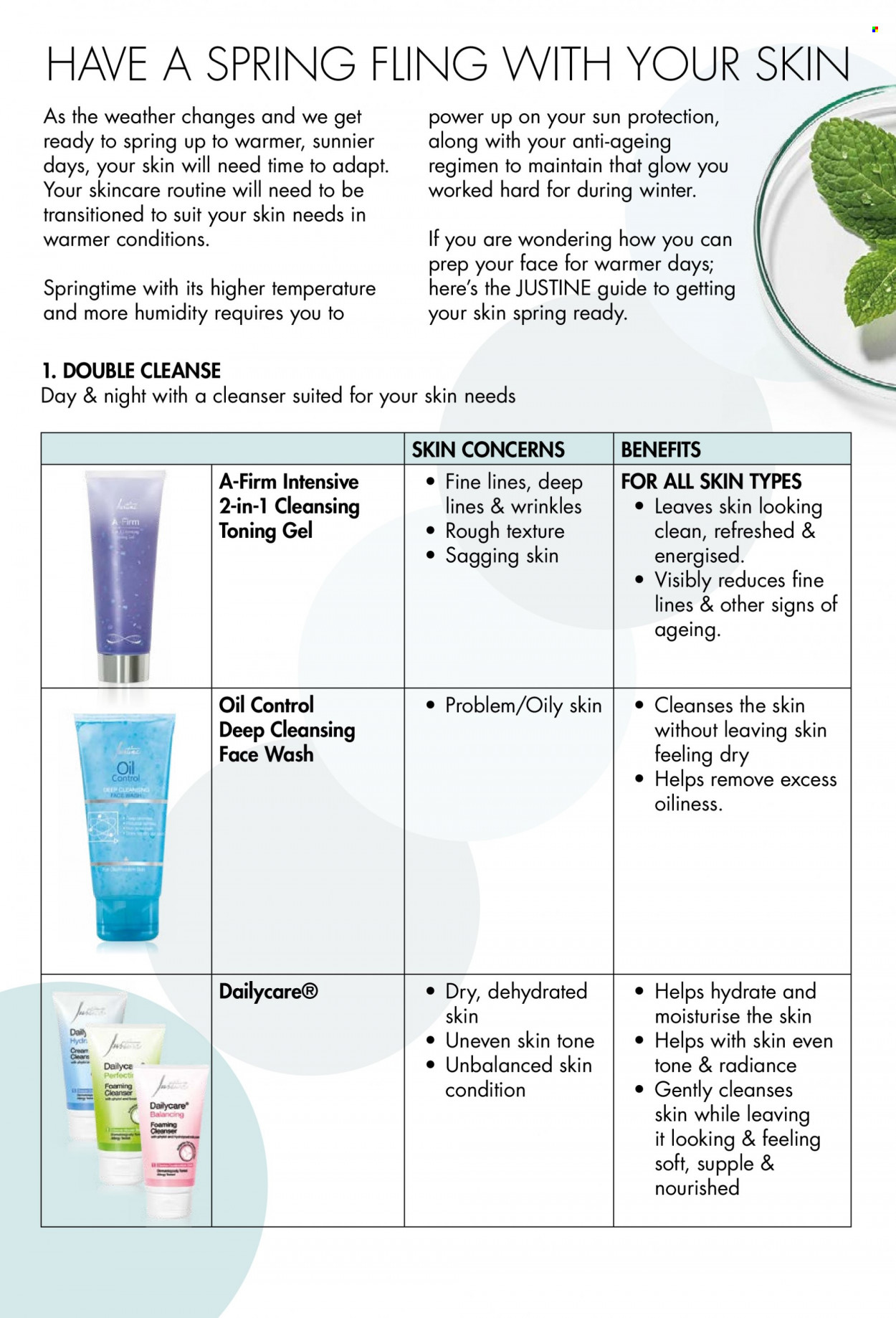 thumbnail - Justine catalogue  - 08/09/2022 - 30/09/2022 - Sales products - face gel, cleanser, face wash. Page 3.