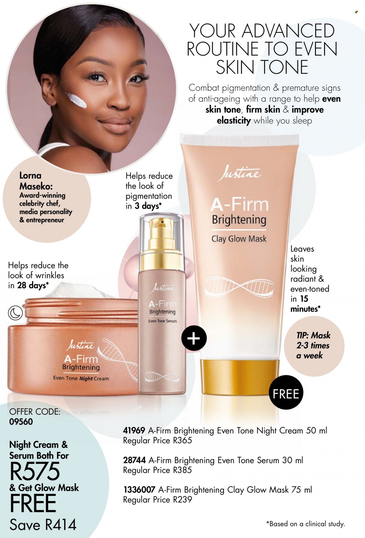 thumbnail - Justine catalogue  - 08/09/2022 - 30/09/2022 - Sales products - serum, night cream. Page 13.