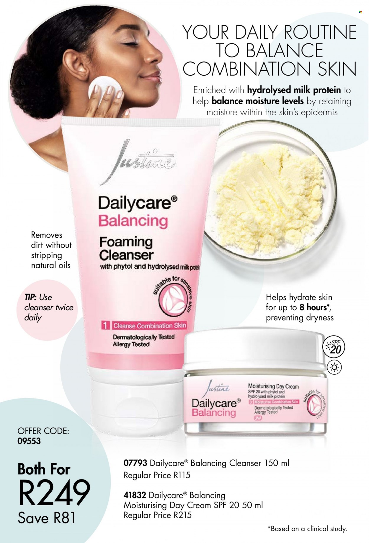 thumbnail - Justine catalogue  - 08/09/2022 - 30/09/2022 - Sales products - cleanser, day cream. Page 23.