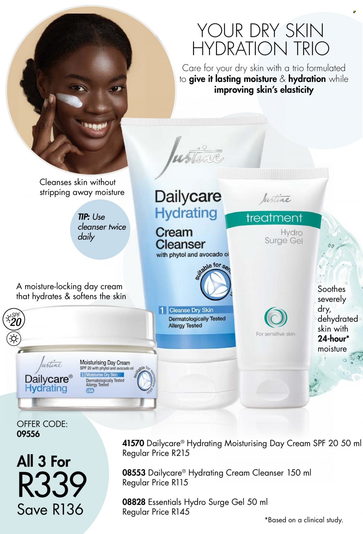 thumbnail - Justine catalogue  - 08/09/2022 - 30/09/2022 - Sales products - cleanser, day cream. Page 26.
