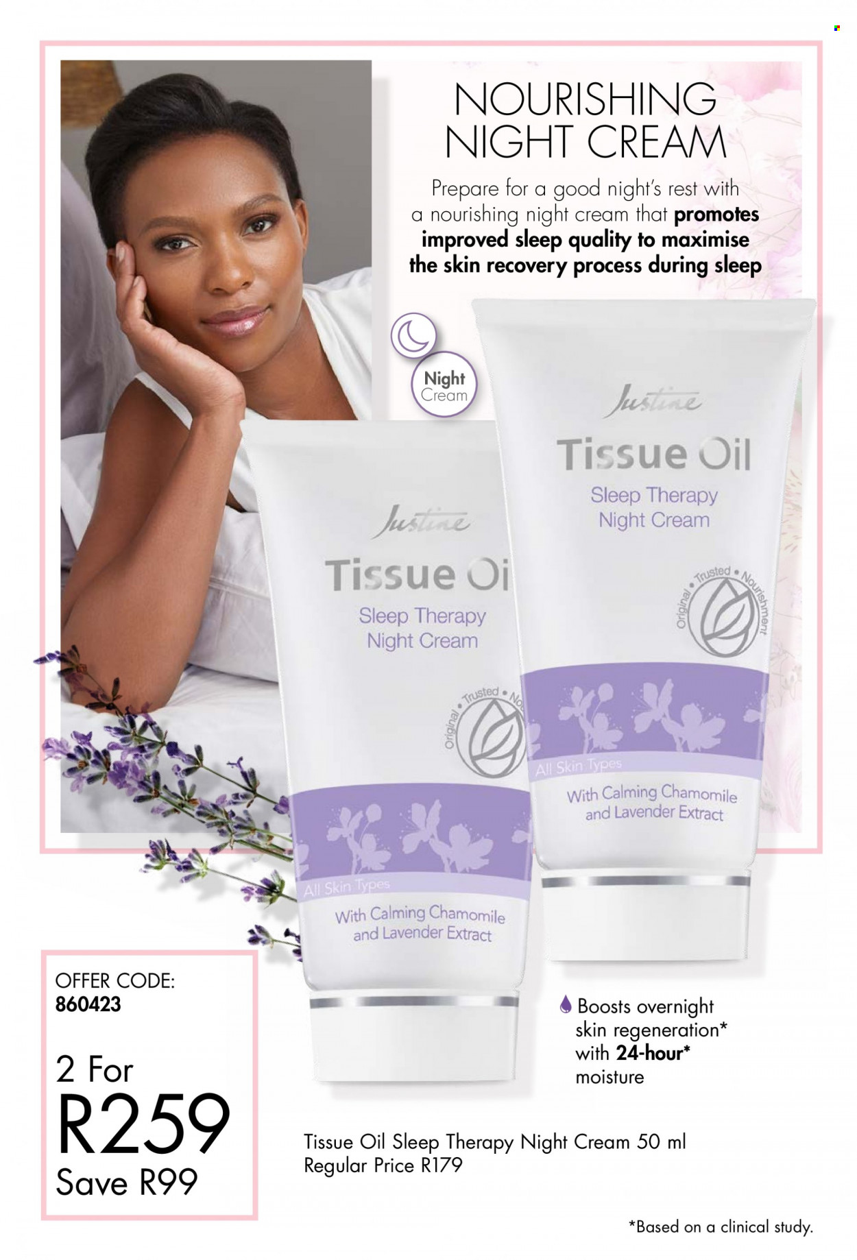 thumbnail - Justine catalogue  - 01/09/2022 - 30/09/2022 - Sales products - tissues, night cream. Page 8.