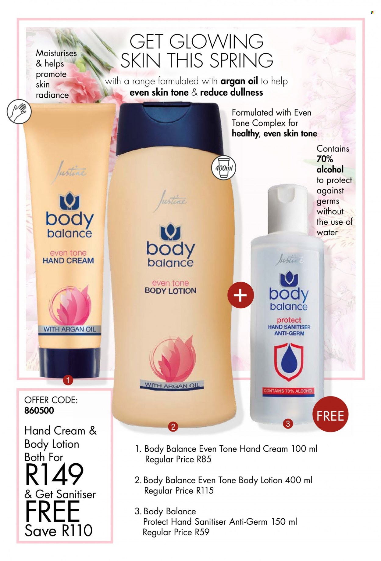 thumbnail - Justine catalogue  - 01/09/2022 - 30/09/2022 - Sales products - body lotion, hand cream. Page 17.