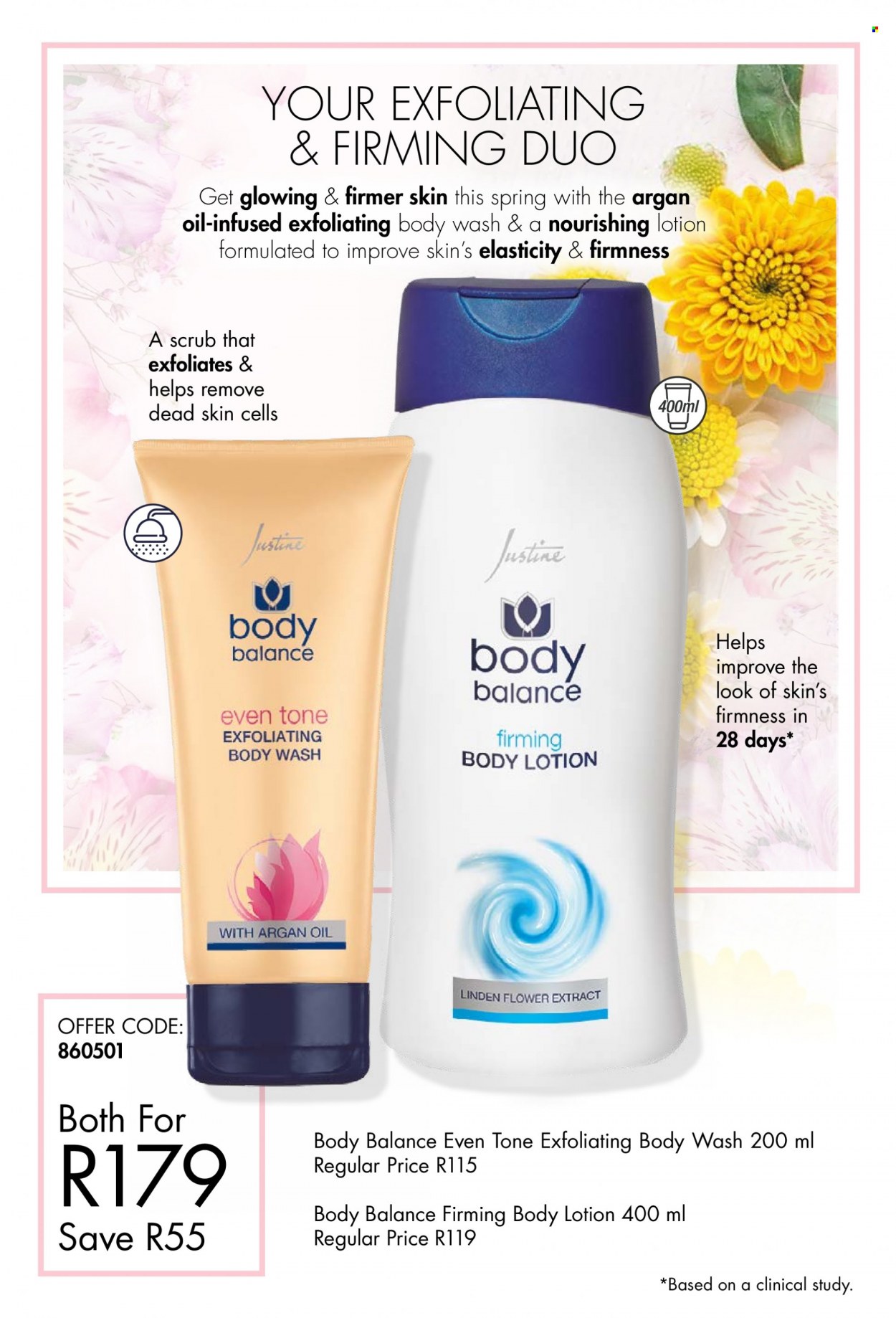 thumbnail - Justine catalogue  - 01/09/2022 - 30/09/2022 - Sales products - body wash, body lotion. Page 18.