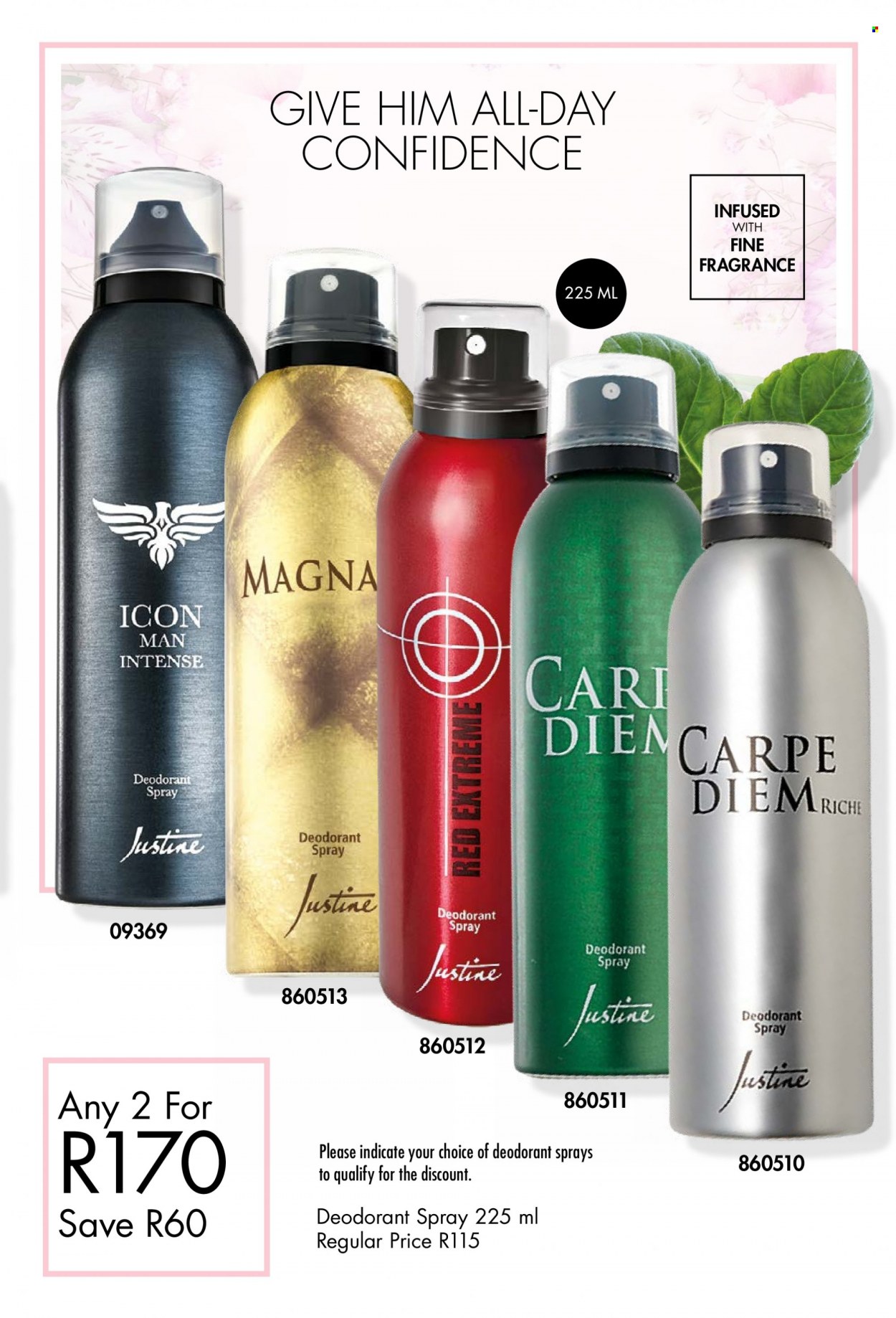 thumbnail - Justine catalogue  - 01/09/2022 - 30/09/2022 - Sales products - anti-perspirant, fragrance, deodorant. Page 33.