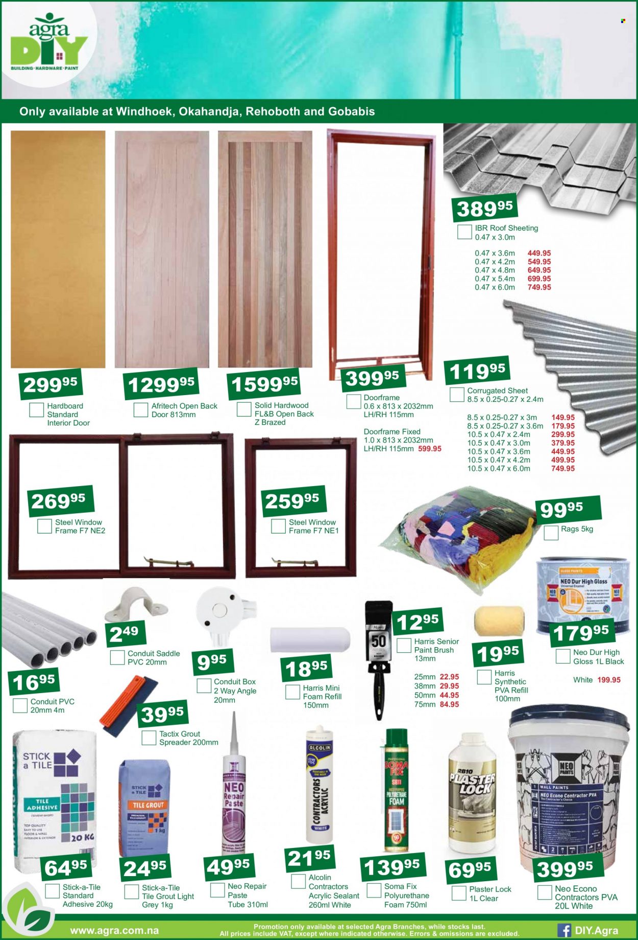 thumbnail - Agra catalogue  - 20/09/2022 - 18/10/2022 - Sales products - paint brush, adhesive, sheeting, spreader. Page 3.