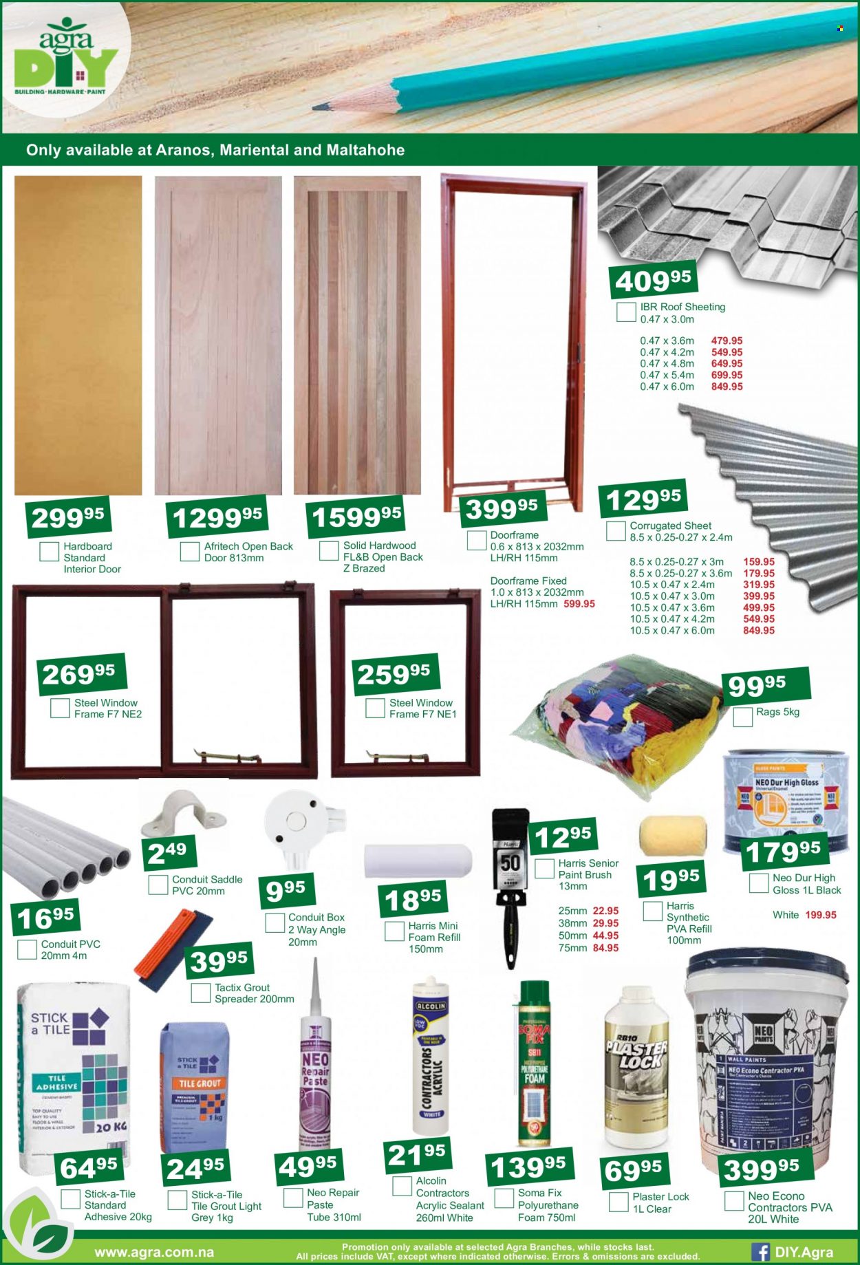 thumbnail - Agra catalogue  - 20/09/2022 - 18/10/2022 - Sales products - paint brush, adhesive, sheeting, spreader. Page 5.