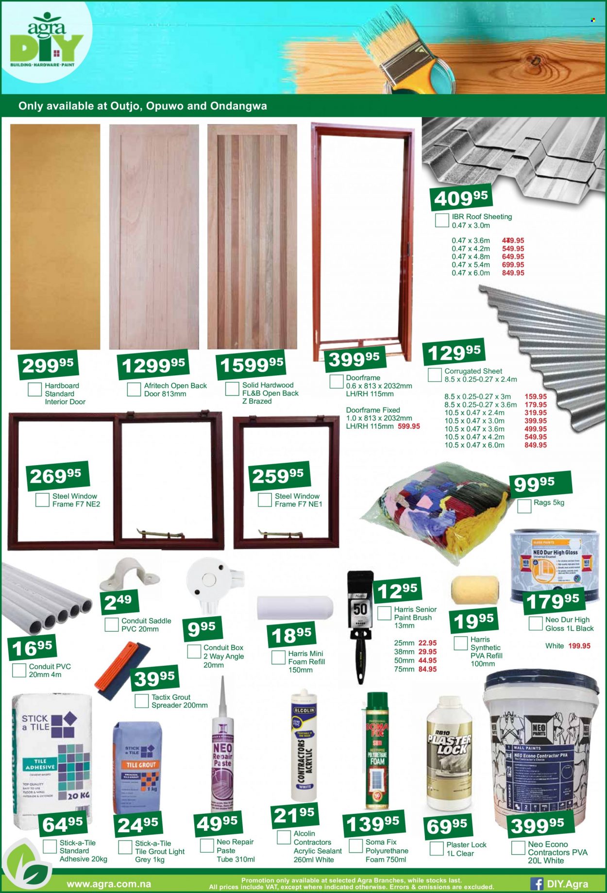 thumbnail - Agra catalogue  - 20/09/2022 - 18/10/2022 - Sales products - paint brush, adhesive, sheeting, spreader. Page 11.