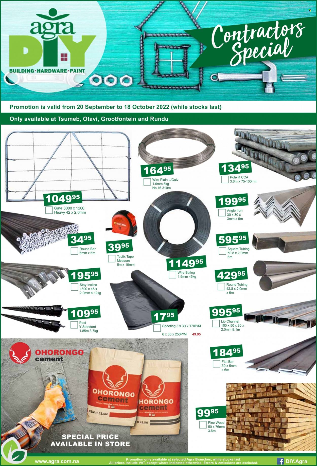 thumbnail - Agra catalogue  - 20/09/2022 - 18/10/2022 - Sales products - sheeting, paint, measuring tape. Page 12.