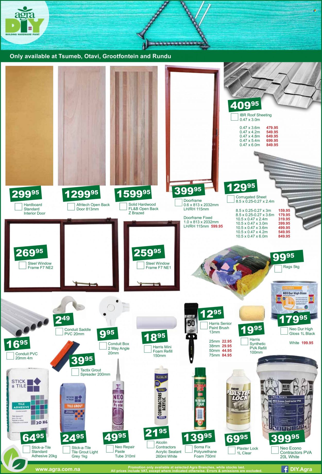 thumbnail - Agra catalogue  - 20/09/2022 - 18/10/2022 - Sales products - paint brush, adhesive, sheeting, spreader. Page 13.