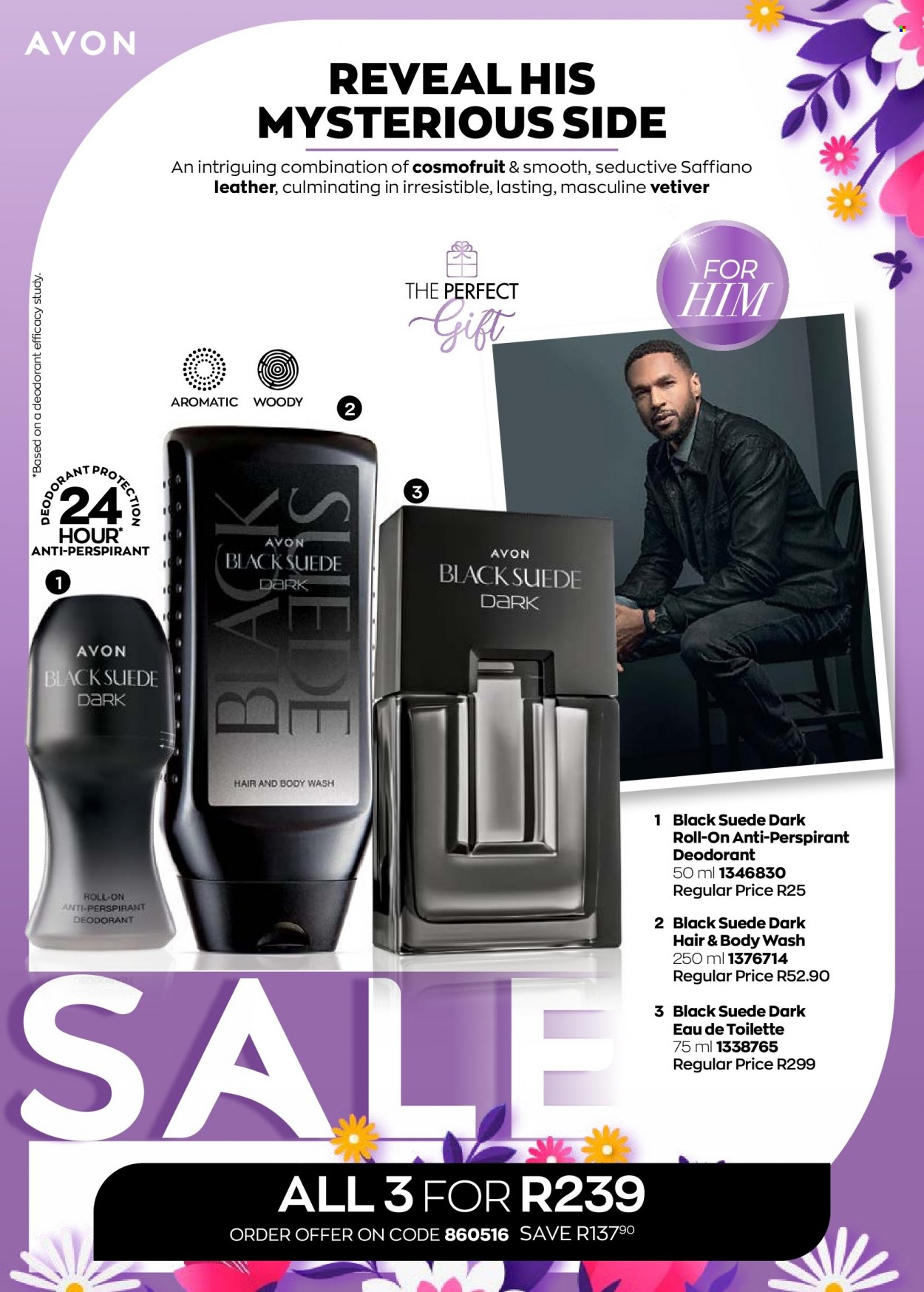 thumbnail - Avon catalogue  - 28/09/2022 - 30/09/2022 - Sales products - body wash, hair & body wash, Avon, anti-perspirant, eau de toilette, roll-on, deodorant. Page 38.