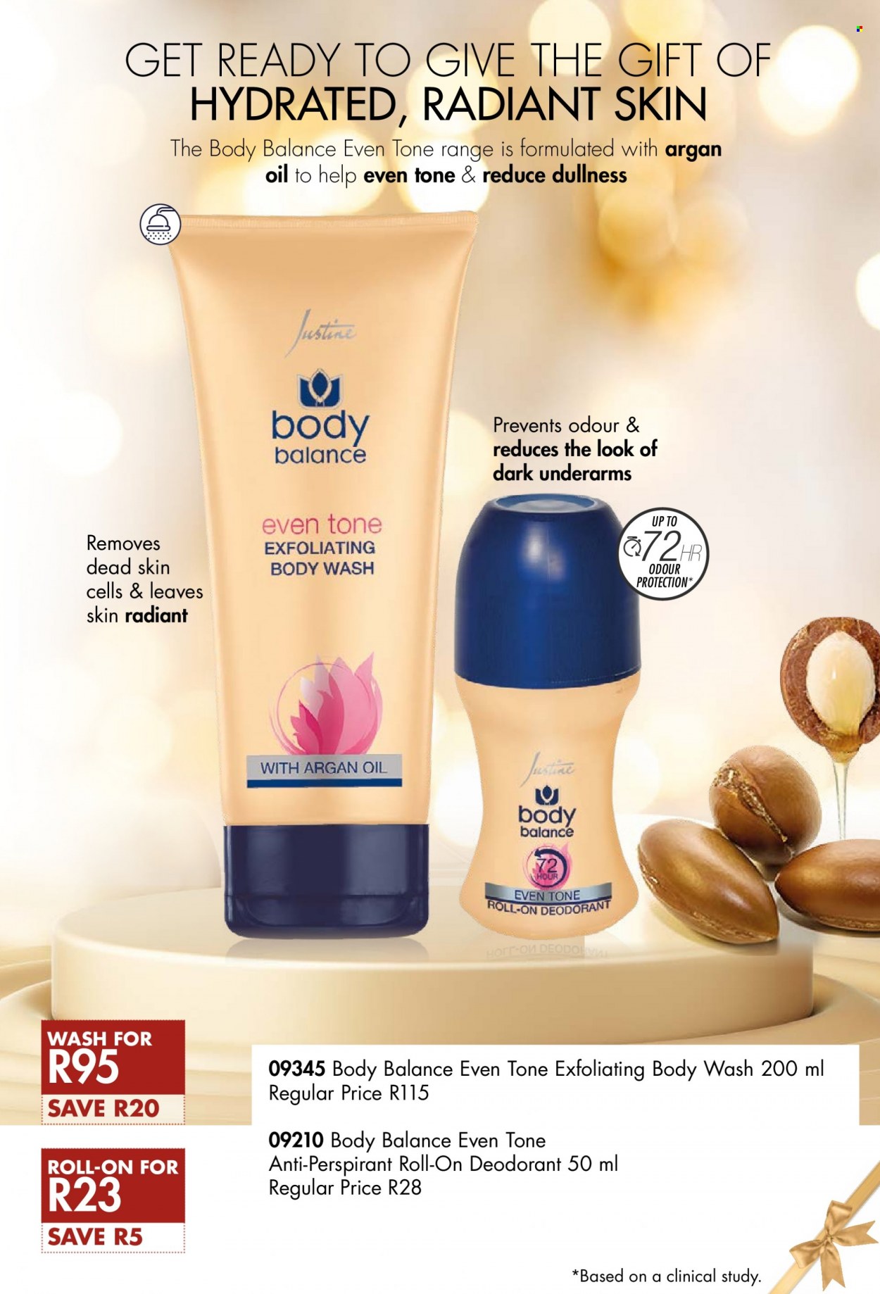 thumbnail - Justine catalogue  - 03/10/2022 - 31/10/2022 - Sales products - body wash, anti-perspirant, roll-on, deodorant. Page 28.