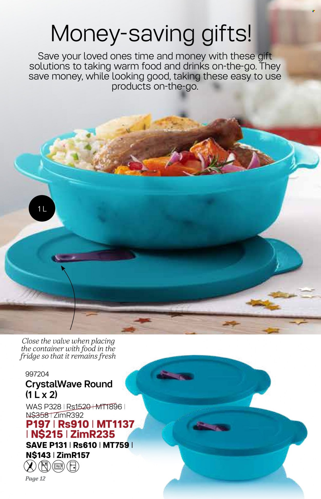 thumbnail - Tupperware catalogue  - 09/11/2022 - 06/12/2022 - Sales products - container. Page 12.