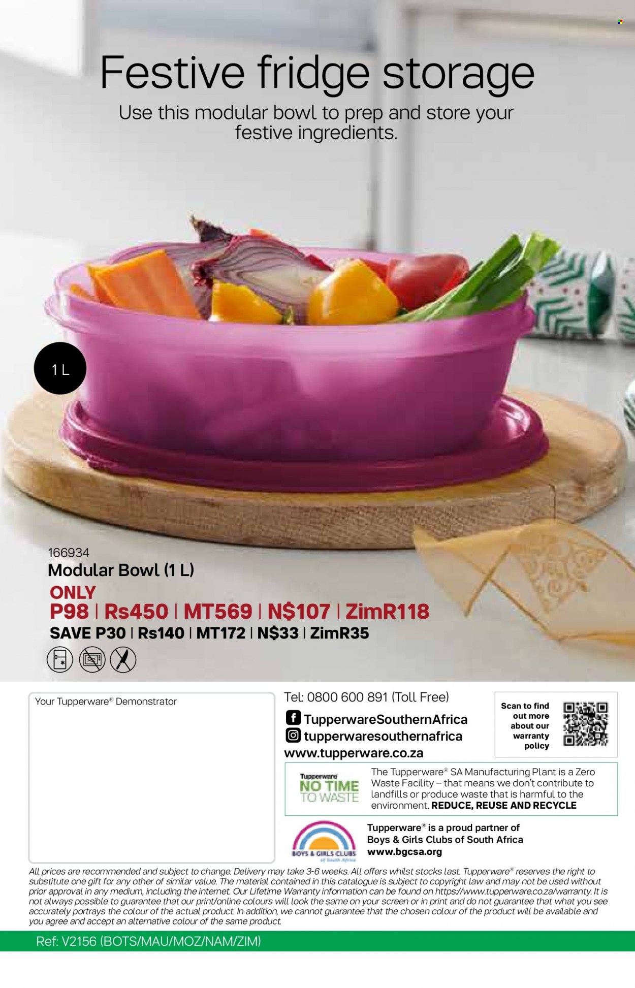 Tupperware catalogue  - 09/11/2022 - 06/12/2022 - Sales products - bowl. Page 24.