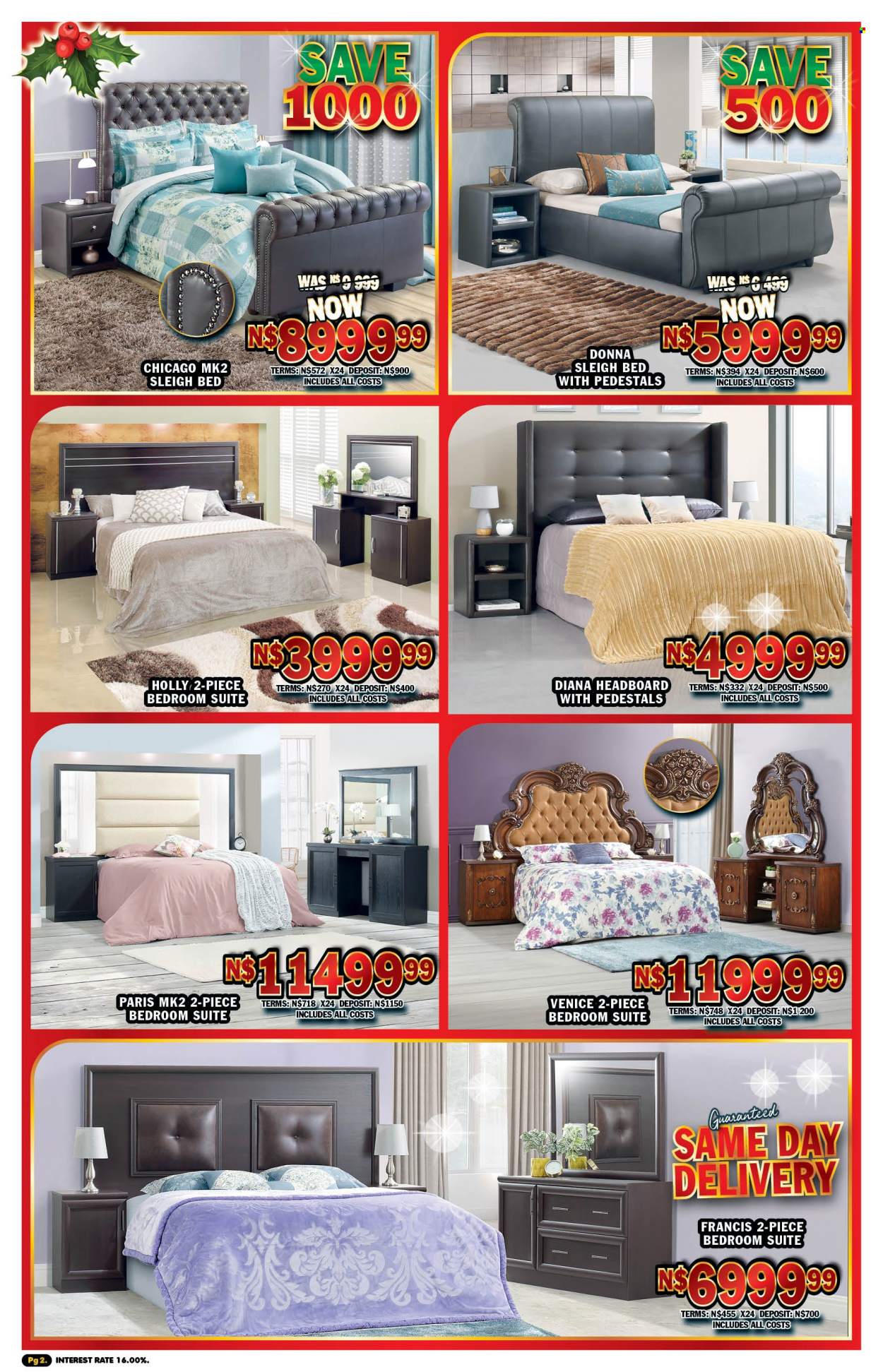 thumbnail - Lewis catalogue  - 14/11/2022 - 10/12/2022 - Sales products - bedroom suite, bed, headboard. Page 3.