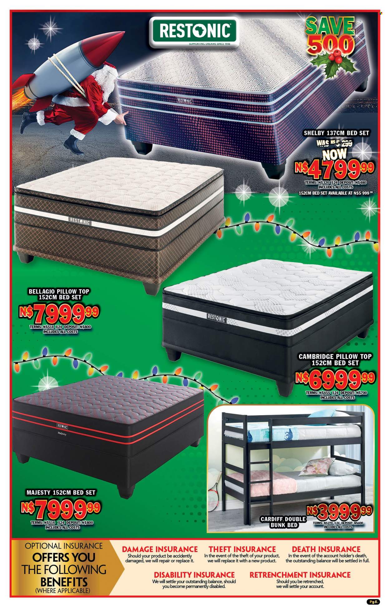 thumbnail - Lewis catalogue  - 14/11/2022 - 10/12/2022 - Sales products - bed, bunk bed, pillow. Page 7.
