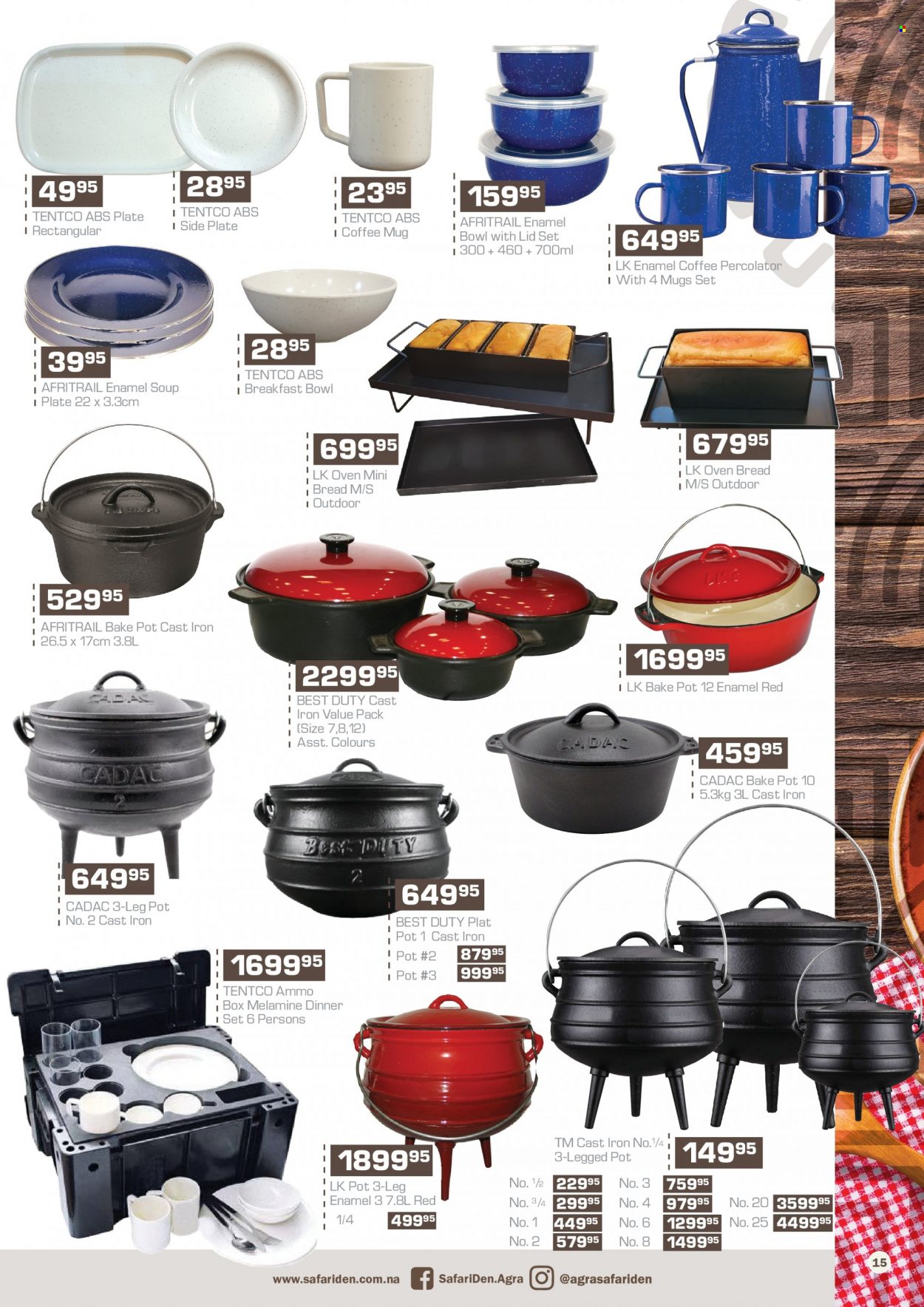 thumbnail - Agra catalogue  - 17/11/2022 - 08/01/2023 - Sales products - soup, pot, ammo can, ammo. Page 15.