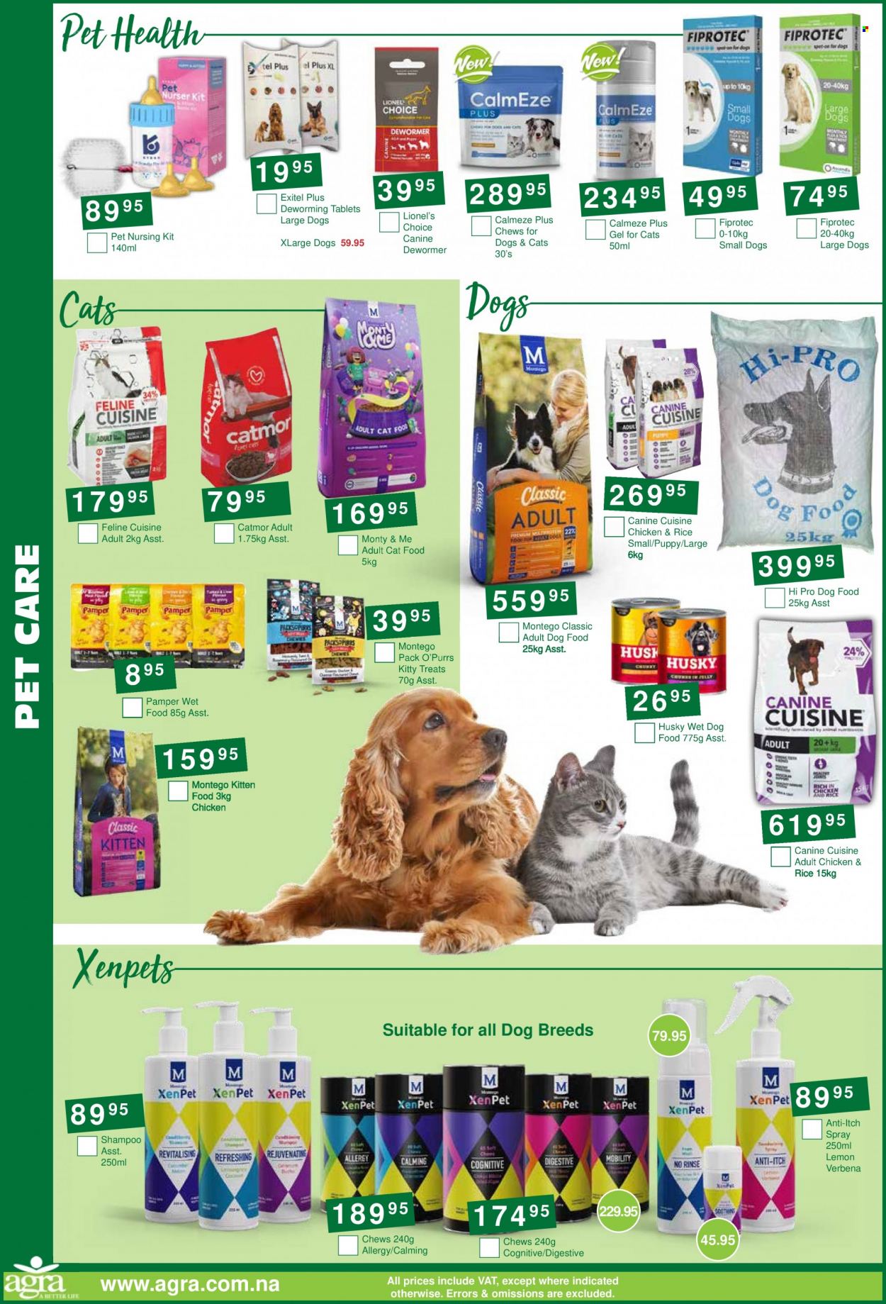 thumbnail - Agra catalogue  - 22/11/2022 - 13/12/2022 - Sales products - animal food, cat food, dog food, wet dog food, Pamper. Page 6.