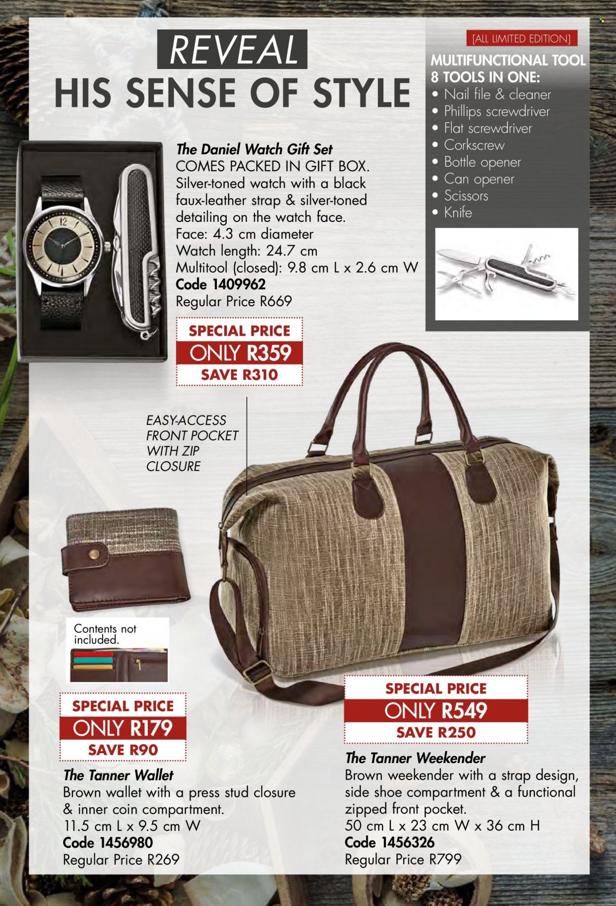thumbnail - Justine catalogue  - 01/12/2022 - 31/12/2022 - Sales products - gift set, wallet, watch. Page 50.