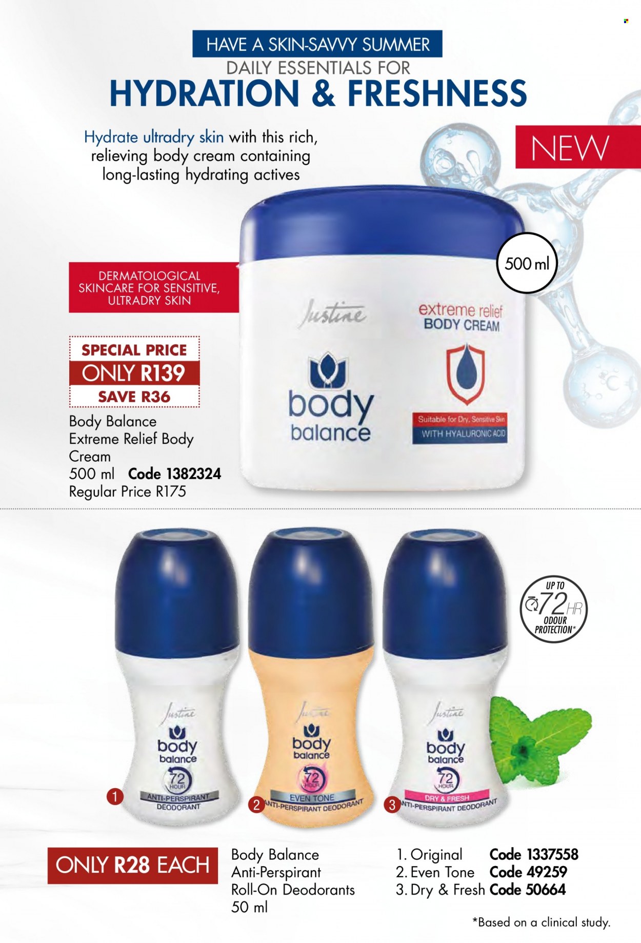 thumbnail - Justine catalogue  - 01/12/2022 - 31/12/2022 - Sales products - anti-perspirant, roll-on, deodorant. Page 73.