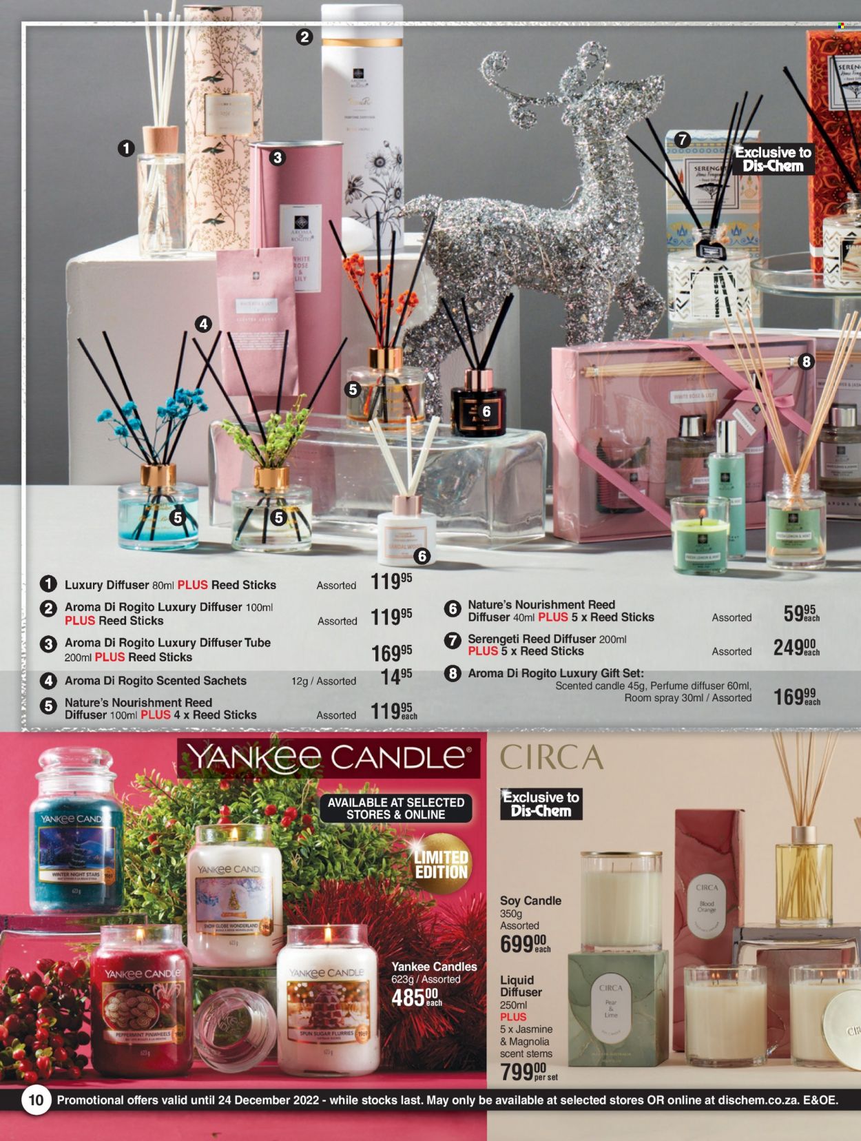 thumbnail - Dis-Chem catalogue  - 28/11/2022 - 24/12/2022 - Sales products - eau de parfum, gift set, diffuser. Page 10.