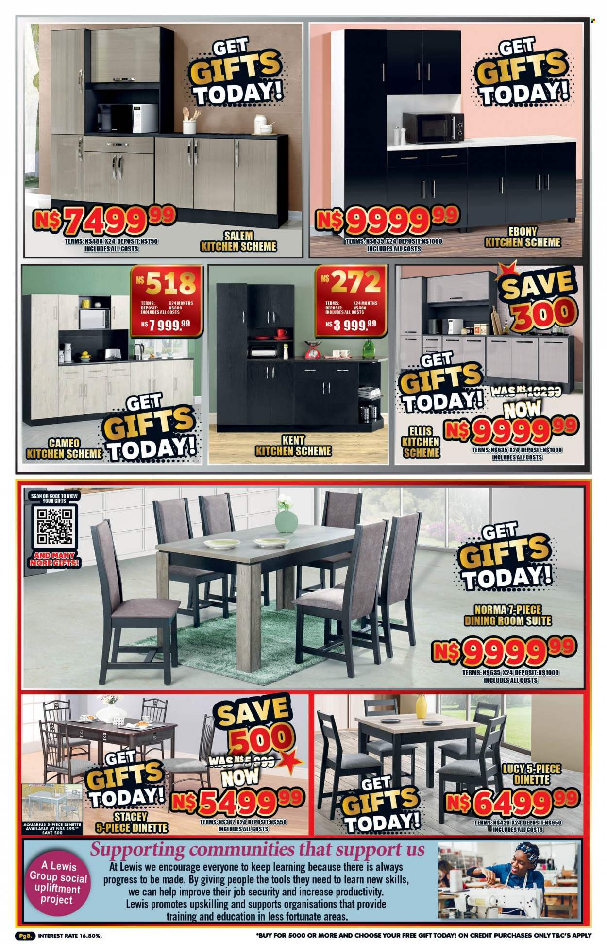 thumbnail - Lewis catalogue  - 03/01/2023 - 18/02/2023 - Sales products - kitchen scheme, dining room suite. Page 5.